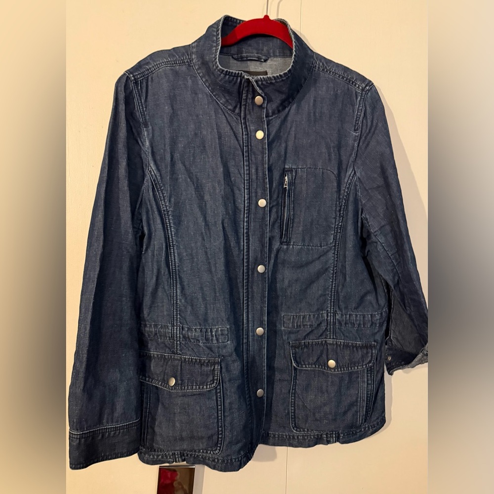 Talbots Denim Button-Up Jacket - Picture 9 of 9